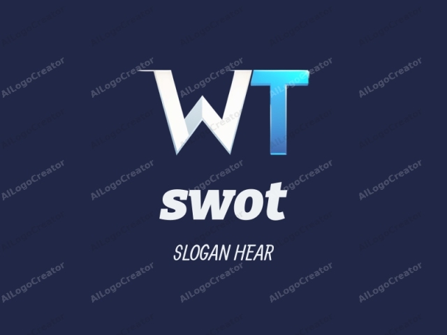 โลโก้ประกอบด้วยตัวอักษร "WT" วางอยู่บนพื้นหลังสีน้ำเงินเข้ม ตัวอักษรถูกออกแบบด้วยฟอนต์สมัยใหม่ที่หนาและมีดีไซน์เรขาคณิตที่เรียบหรู ตัวอักษร "W" อยู่ทางด้านซ้าย และปรากฏในลักษณะ