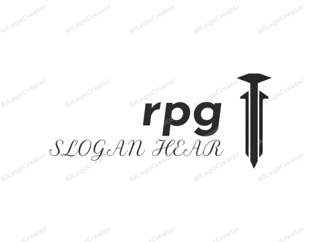 Ein stilisiertes Blitzsymbol. Das Bild zeigt ein minimalistisches Design, das auf einem kräftigen, schwarzen und geometrischen Blitz vor einem schlichten weißen Hintergrund zentriert ist. Der Blitz hat eine markante, spitz zulaufende Spitze oben und eine breite, rechteckige Basis unten.