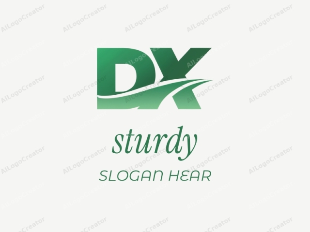 Dies ist ein digitales Logo mit fetter, geometrischer Typografie vor einem sauberen, weißen Hintergrund. Das Logo besteht aus den Buchstaben "D" und "X," die in einer großen, blockartigen Schriftart prominent dargestellt sind. Der "D" ist positioniert am