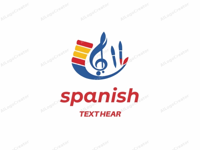 This is a stylized logo featuring an abstract representation of music and culture. The design incorporates elements of color and shape to convey a harmonious blend of artistic and cultural themes. The background is white, providing a clean, uncluttered canvas