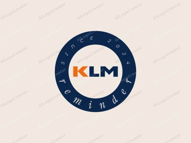 Dies ist ein minimalistisches Logo mit einem sauberen, modernen Design. Das Logo besteht aus einem großen, fetten Großbuchstaben "K" in Orange und einem Großbuchstaben "L" in Marineblau, beide in einer serifenlosen Schriftart. Die beiden Buchstaben sind