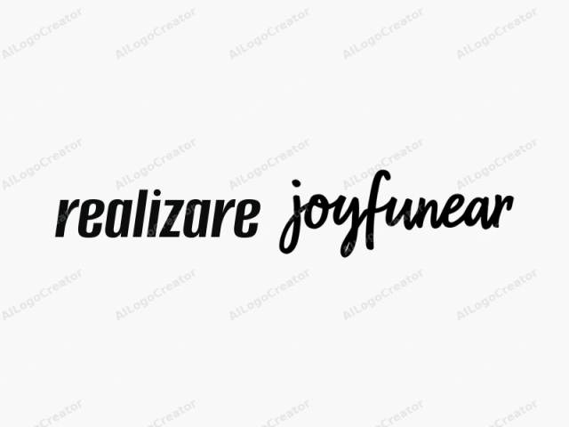 これはブランド「Joyfunear」のミニマリストロゴイメージです。テキストは流れるようなエレガントなストロークで書かれた筆記体の手描きフォントで、熟練したアーティストの手書きを彷彿とさせます。フォントの色は黒です。