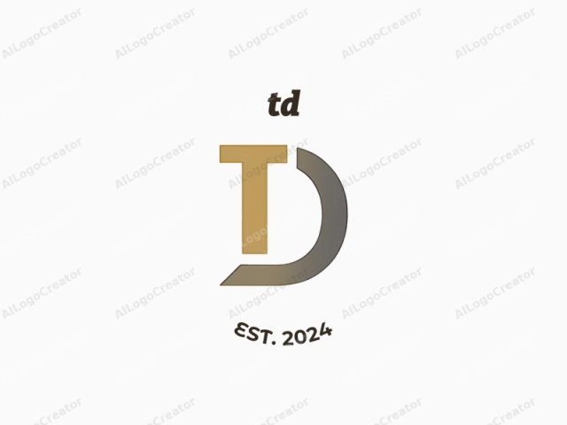 Este es un logo digital minimalista que presenta una "T" mayúscula estilizada con un diseño moderno y limpio. La "T" está prominentemente centrada sobre un fondo blanco puro, creando un impacto visual nítido y claro. La "T" está compuesta de