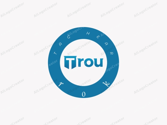 公司名稱 "TROU"。圖像為數位標誌，具有現代、極簡的設計。標誌由公司名稱 "TROU" 組成，採用粗體無襯線字體，並以平滑的漸變呈現