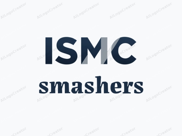 This is a digital logo image of the International Society for Microbiology (ISMC). The logo consists of the organization's name, "ISMC", prominently displayed in bold, sans-serif typeface. The letters are rendered in a gradient of dark