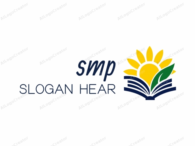 This is a digital logo featuring a stylized design. The logo depicts an open book with three horizontal stripes on the front cover, which are dark blue, symbolizing strength and reliability. The book is centered and tilted slightly towards the right. Above