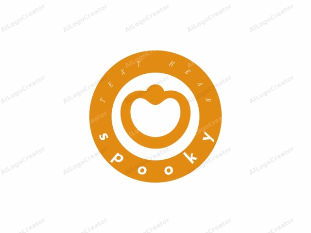 The logo is a simple, modern design featuring a stylized heart shape with a prominent orange hue. The heart is centered in the image, occupying most of the screen space. The orange heart has smooth, curved edges with a rounded top and bottom