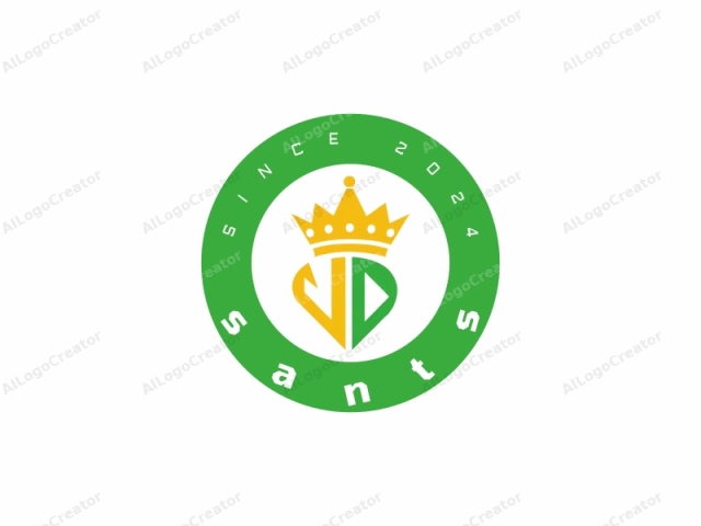 The logo features a stylized monogram consisting of the initials "JD" in a geometric design. The "J" is formed by a bold, yellow triangle with a pointed tip, while the "D" is a vivid green, downward-facing