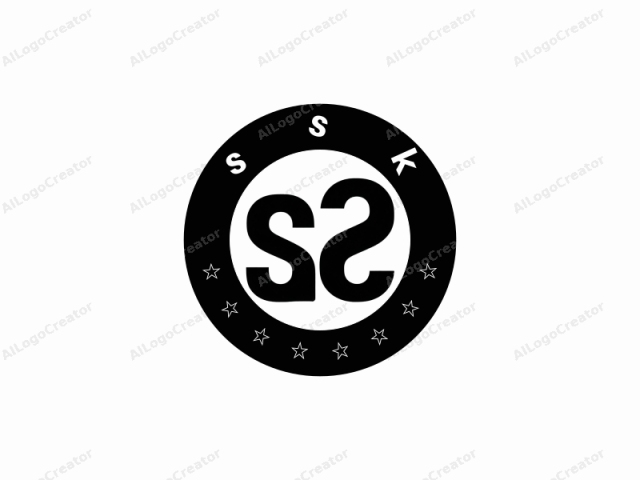 The logo image is a minimalist, geometric design featuring two bold, black letters "S" and "S" arranged vertically and symmetrically on a white background. The "S" shapes are large and uniform, each measuring approximately three-quarters the height