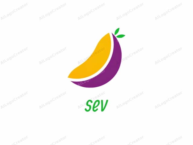 El logotipo es una ilustración simple y estilizada de una rodaja de sandía. Está diseñado en un estilo gráfico moderno y plano con colores llamativos y brillantes. La rodaja de sandía se representa en dos tonos distintos: un amarillo vibrante para el