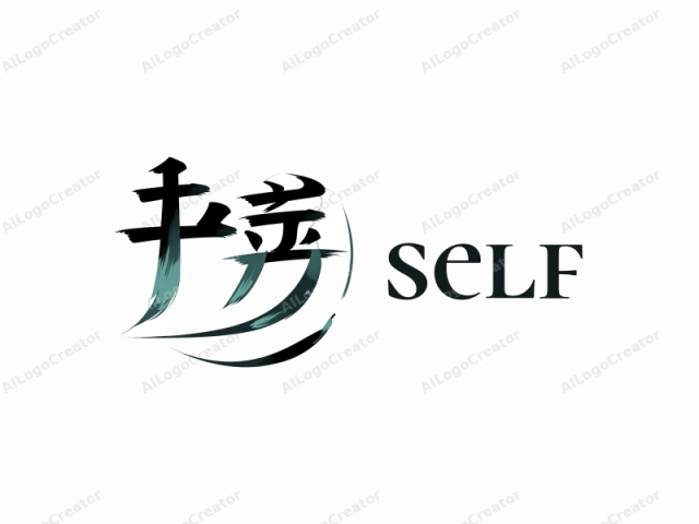 The image is a stylized logo consisting of Chinese characters, executed in a dynamic and artistic manner. The characters are rendered in a bold, brushstroke style, with thick, flowing lines that suggest motion and fluidity. The background is plain white