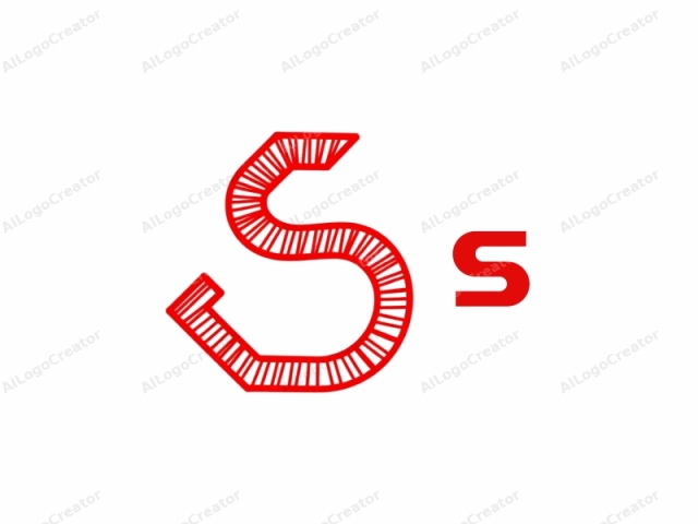 This logo features a large, bold letter "S" prominently placed in the center of the image. The "S" is rendered in a vibrant, solid red color, providing a striking visual contrast against a plain white background. The shape of the