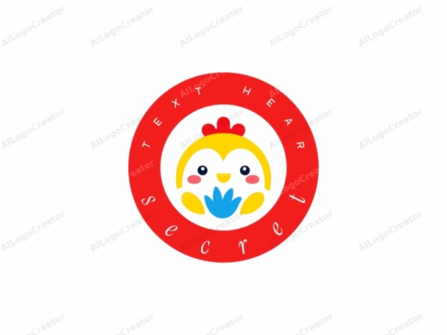 The logo features a simple, cute cartoon design of a bird, predominantly yellow in color. The bird's body is circular, and the head and beak are outlined in red. The bird has a large, cheerful smile with a small yellow be