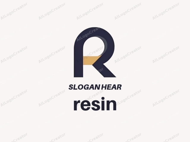ภาพนี้เป็นการออกแบบโลโก้แบบมินิมอลและนามธรรม โดยมีตัวอักษร "R" ตัวพิมพ์ใหญ่ที่ถูกออกแบบให้ดูโดดเด่นและมีสไตล์ ตัวอักษรประกอบด้วยสามสีที่แตกต่างกัน โดยส่วนหลักของตัวอักษรเป็นสีน้ำเงินเข้ม ในขณะที่ส่วนเล็กๆ ใกล้กับ