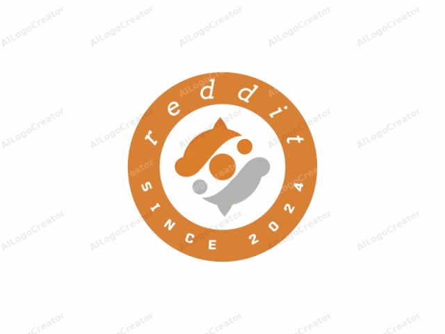 This logo image features a stylized, abstract representation of a fox. The fox is portrayed in a minimalistic and modern style, with a clean and uncluttered design. The fox's head and upper body are depicted as a large orange