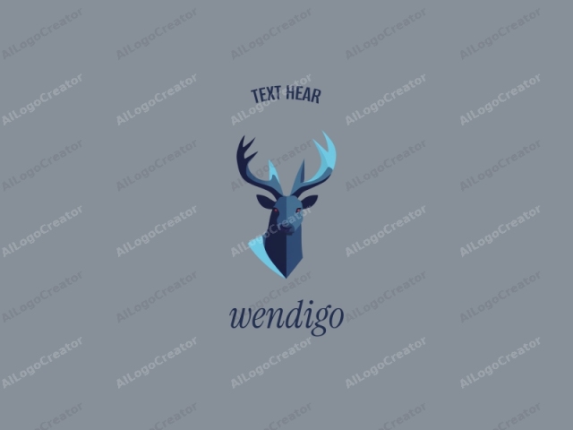 This logo image features a stylized, minimalist design of a deer's head. The background is a solid, muted gray that provides a neutral canvas for the deer's intricate silhouette. The deer's head is centered with no additional objects or background details