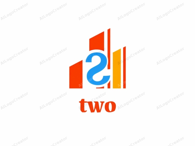 The logo is a simplified geometric design with bold colors and clean lines. The image consists of three primary shapes: two vertical rectangles and a curved, stylized letter "S" in the center. The two vertical rectangles are positioned on the left and