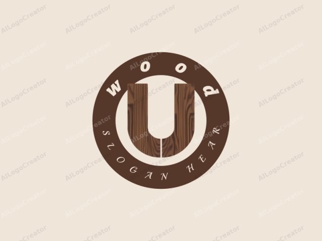 This is a minimalist logo design featuring a stylized letter "U" rendered in a clean, modern graphic style. The letter is centered in the image and occupies most of the space, creating a balanced and cohesive composition. The "U" is