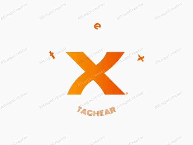 Dieses Logo zeigt einen großen, mutigen, stilisierten Buchstaben "X" in einem lebendigen, orangefarbenen Gradient. Die Farbe geht sanft von einem hellen Orange oben zu einem dunkleren Orangeton unten über, was ihm einen 3D-Effekt verleiht.