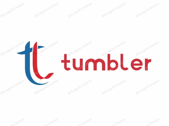 a stylized "T" with flowing lines. The logo features a modern, abstract design. It consists of a single capital "T" with an innovative twist. The letter "T" is rendered in three distinct parts. The left side of