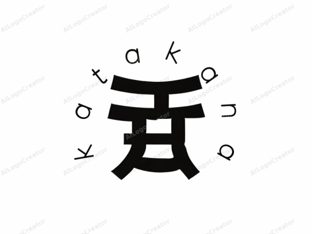 This is a black, stylized logo depicting the Chinese character for "water" (水). The character is rendered in bold, thick lines against a stark white background, emphasizing the simplicity and clarity of the design. The Chinese character is centered and