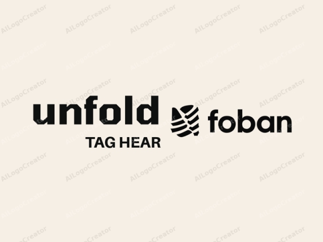 The image is a minimalist logo for the brand "FOBAN." It features a bold, black, sans-serif font with clean, modern typography. The font is uppercase and prominently placed in the center of the image. To the left of the