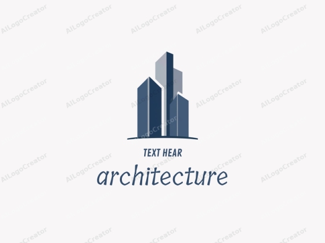 The logo is a digital graphic representation of three modern skyscrapers set against a minimalist white background. Each skyscraper is depicted using simple geometric shapes, with clean lines and minimal details to convey a sense of sleek and contemporary architecture. The skyscrap