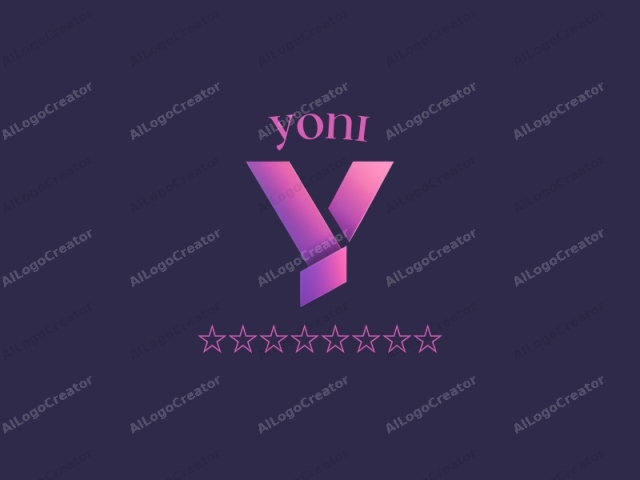 This digital logo features a stylized, abstract letter "Y" set against a solid dark purple background. The letter "Y" is designed using bold, geometric lines that create a sense of fluidity and movement. It is rendered in a gradient