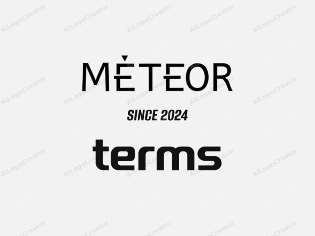 "Metier"。這是一個簡約、單色的標誌，以粗體大寫字母呈現「Metier」一詞。字母以直觀的無襯線字體排列，整體厚度一致，文字居中。