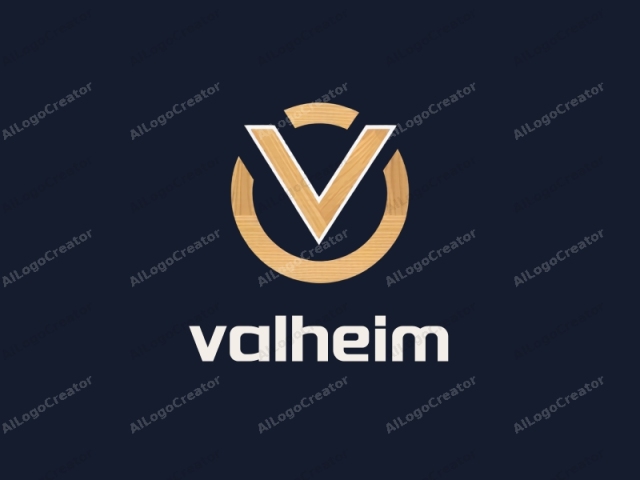 The logo is simple yet elegant, featuring a combination of geometric shapes and natural elements. At the center of the image is a stylized "V" shape, which is made up of two interlocking lines. The left and right sides of the