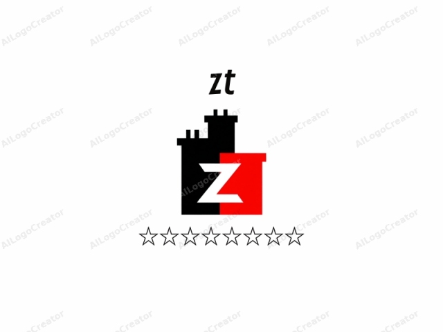 a company. The logo features a stylized, geometric design. Central to the image, a large "Z" is prominently displayed, occupying most of the canvas. The "Z" is rendered in a bold, minimalist style, with its lines