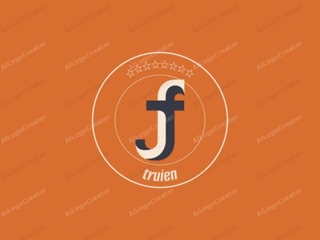 The image features a minimalist logo design consisting of the letter "J" prominently centered against a solid, burnt orange background. The letter is rendered in a modern, typographical style with a bold, thick outline. The letter "J" is composed