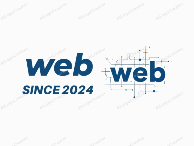 This image is a minimalist digital logo for a web design or development company. The logo features the word "web" in bold, lowercase letters, with "w" and "b" prominently displayed. The letters are in a clean, modern sans