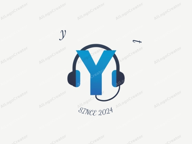 The logo features a prominent, bold letter "Y" in the center, with a gradient color scheme that transitions from blue to black, giving it a modern, professional appearance. The "Y" is stylized, occupying most of the frame,