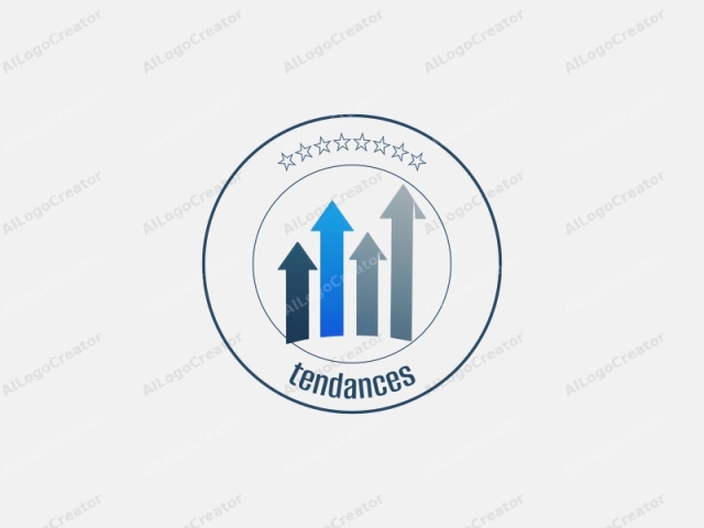 This is a minimalist logo image featuring four large, ascending arrows arranged from left to right. The arrows are stylized with clean, geometric lines and a consistent thickness throughout, creating a visually harmonious and modern aesthetic. The first arrow, on the