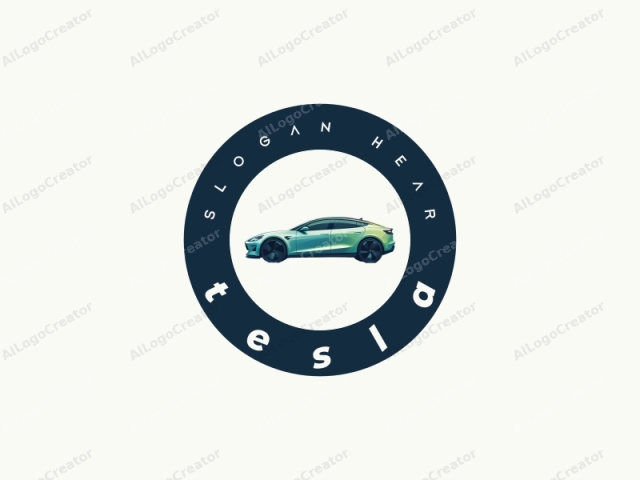 in the context of an artistic, clean, modern design. The image is a digital illustration depicting a sleek, futuristic electric vehicle. The vehicle is shown in profile, with a clear, streamlined body and a minimalist, aerodynamic design. The car is