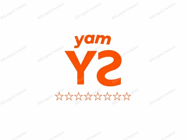 Esta imagen es un gráfico digital que presenta un logo minimalista. El logo consiste en dos letras minúsculas audaces "y" y "s", escritas completamente en un vibrante tono naranja sólido. Estas letras se muestran prominentemente en una fuente sans-serif, con