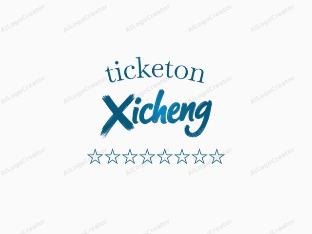 This is a logo for a company or organization named "Xicheng." The design is minimalist with a clean and modern aesthetic. The text is centered and occupies the majority of the image. The word "Xicheng" is written in a