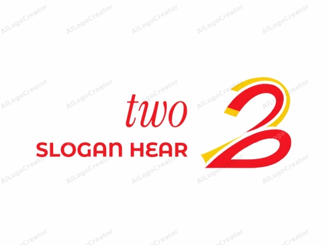 The logo image features a stylized, abstract shape that is reminiscent of the letter "B" but modified for a more modern, simplified appearance. The shape is predominantly red, with a bright and bold color saturation. Its edges are smooth, creating