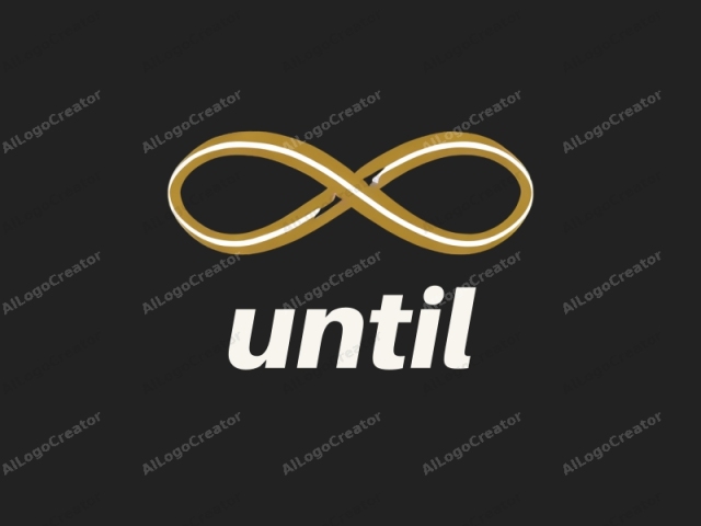 This is a minimalist, digital illustration of the infinity symbol against a solid black background. The infinity symbol, often used to signify eternal or cyclical themes, is depicted in a modern, simplified style. The symbol is composed of two identical, sym