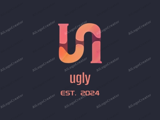 Este es un logotipo digital que presenta un diseño estilizado y moderno. El logotipo consta de dos letras interconectadas, "U" y "S", que se representan en un estilo elegante, abstracto y con gradiente. Las letras están compuestas de formas suaves y redondeadas