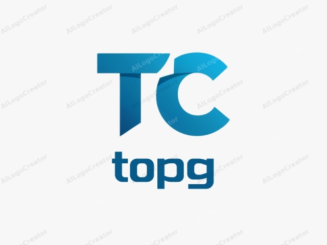 The image is a digital graphic of a stylized logo prominently featuring the letters "TC". The logo is designed with a minimalist and modern aesthetic. The letters are rendered in a sleek, bold, and three-dimensional typography. The letter "T"