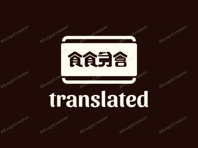 This is a simple, stylized logo featuring bold, white Chinese characters set against a dark brown background. The logo is rectangular in shape with a thick, white border that outlines the entire image. The Chinese characters are prominently centered within the logo,