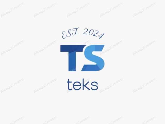 This is a stylized digital logo featuring the bold, capitalized letters "T" and "S." The "T" is positioned to the left of the "S" with a slight overlap. The entire text is rendered in a gradient blue color