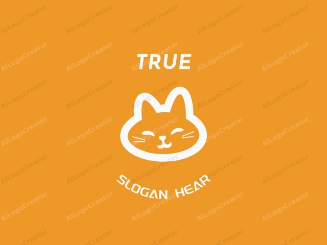 un gato. La imagen es un gráfico vectorial plano y estilizado que representa la cara de un gato. Cuenta con un fondo naranja sólido y vibrante que le da al logo una apariencia audaz y llamativa. La cara del gato, posicionada en el centro de la imagen,