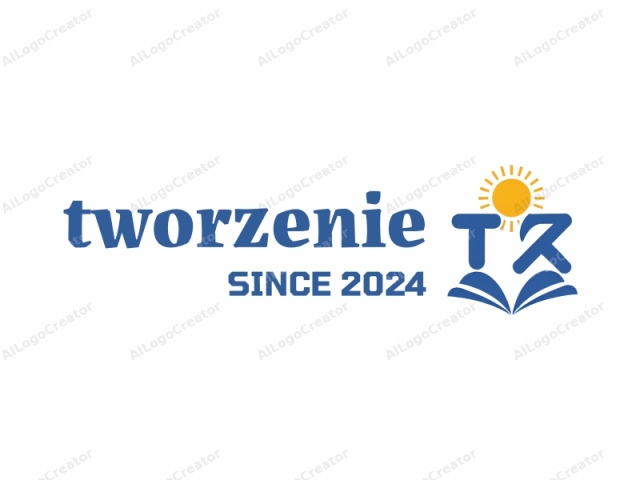 un sol con rayos y dos letras TK. El logotipo presenta un diseño minimalista y moderno. El sol se representa en amarillo brillante con rayos que irradian desde su centro, dando una apariencia cálida y radiante. Flanqueando el sol a ambos lados