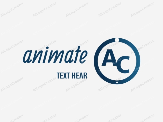 วงกลมตราสัญลักษณ์ที่มีตัวอักษร "AC" ในรูปแบบตัวพิมพ์ใหญ่ด้วยฟอนต์ sans-serif ที่ทันสมัยและเรียบง่าย ตราสัญลักษณ์นี้ประกอบด้วยสีน้ำเงินเข้มเป็นหลัก โดยมีเกรเดียนต์ที่เปลี่ยนจากสีน้ำเงินอ่อนที่ด้านบนไปสู่สีน้ำเงินเข้มที่ด้านล่าง
