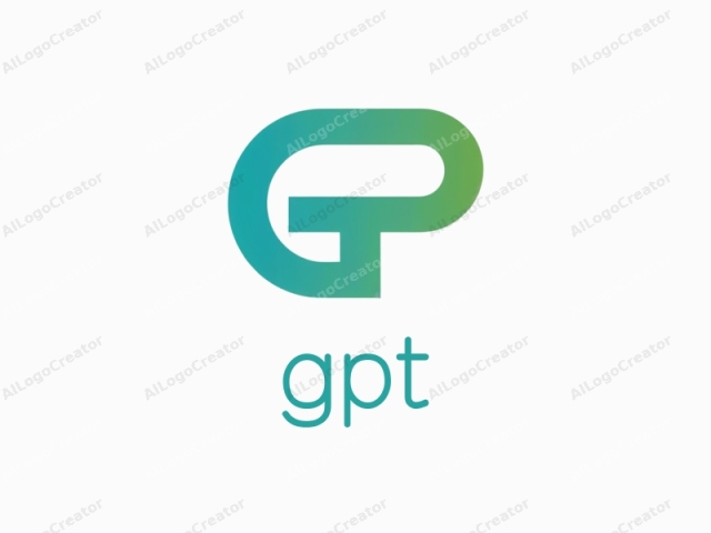 This image features a minimalist logo consisting of a stylized letter "G" in a modern, sans-serif font. The letter is positioned centrally against a plain white background, enhancing the clarity and focus of the design. The color gradient transitions smoothly from