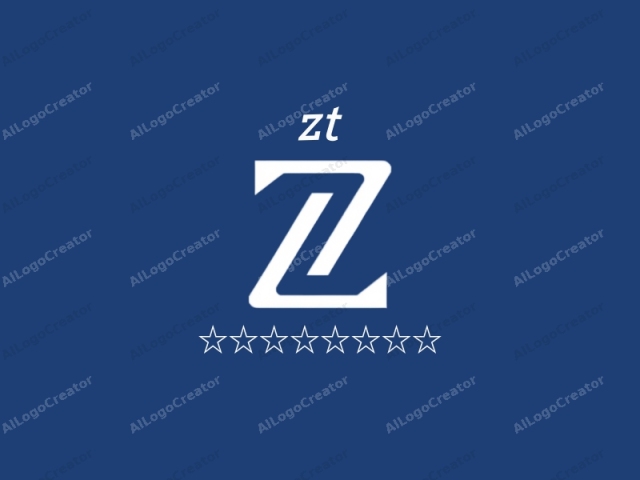 This image is a digital graphic representation of a logo. It features a prominent, stylized letter "Z" in white, occupying the central portion of the image. The letter "Z" is geometrically designed, with clean, sharp lines and