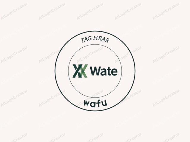 This image is a digital logo design featuring the company name "Wate" in bold, lowercase letters. The letters are written in a modern, sans-serif font that is both clean and legible. The logo is predominantly green, with the word